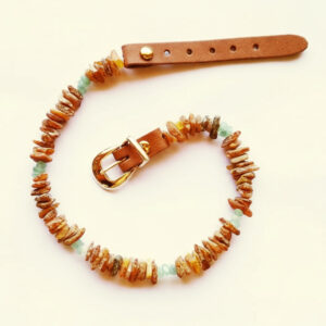 Collare ambra avventurina