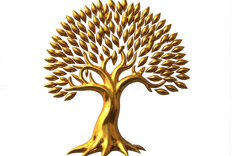 Albero Genealogico Giallo Dorato dellArcangelo Jophiel